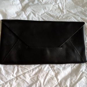 Eileen Fisher Envelope Clutch - Black Leather